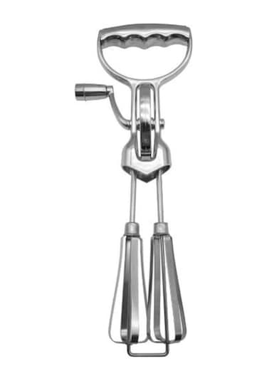 Paslanmaz Çelik Manuel Yumurta Çırpıcı Mikser Çift Kafa El Döner Çırpma Blender Ergonomik Sap Temizlemesi Kolay Mağaza Çok Yönlü Mutfak Aleti Gümüş