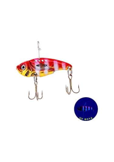 Vibrasyon Yem - Lrf/spin Jig - Fishack Vibrax - 7g 40mm - Pink Panther - Uv Boyalı