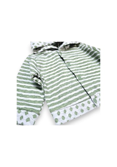 Bear Hırkalı Erkek Bebek Takım Yeşil