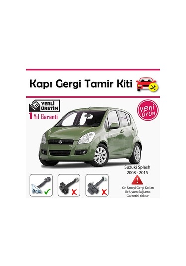Barrer Suzuki SPLASH Kapı Gergi (Limitör) Tamir Kiti 2008-2015