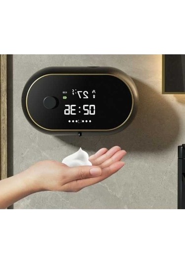 Wondernest Yıkama Siyah Sensörlü Otomatik Makinesi, Lichen Köpüklü Akıllı El Bq - Pratik Ve Verimli Temizlik Siyah