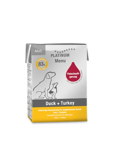 Platinum Ördekli Ve Hindili Köpek Yaş Maması 185 Gr