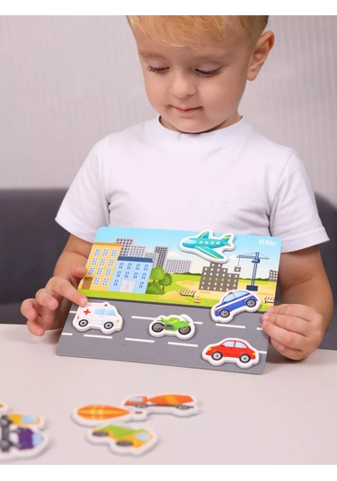 El Bascokids Böğürtlen Manyetik Buzdolabı Oyuncakları + Tahta Ulaşım 176158234