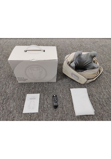 Lichen Omuz Ve Boyun Masajı Eğik Kas Boyun Yoğurma Masaj Aleti Beyaz