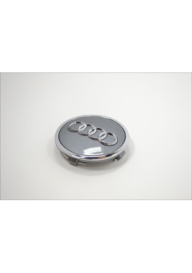 Geeksen Audi A3 A4l A6l Q3 Q5l Q7 A5 A7 Q2l Jant Kapakları - Gri 61mm, 4 Adet, 4m0601170 Uyumlu Lastik Kapakları