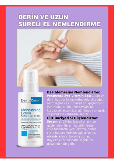 Dermaderm Nemlendirici Yüz ve Vücut Kremi 100 ML