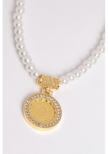 Çeyrekli Incili Kolye