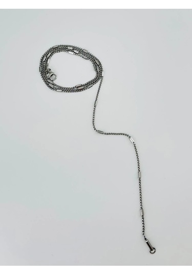 Gri Çelik Erkek Kolye 60 Cm - Ekl0003 Çok renkli
