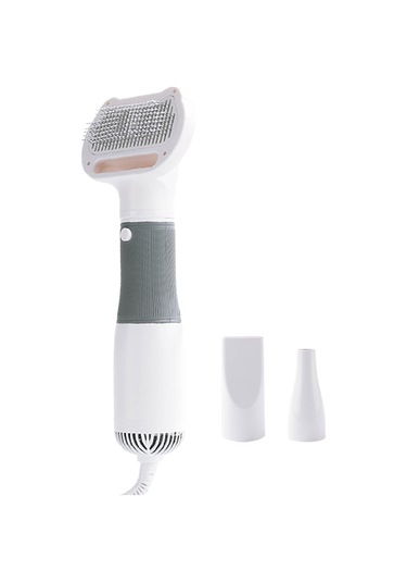 Homyl Pet Kurutma Saç Makinesi Slicker Fırça Ev Kedi Gri