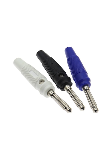 100pcs 4mm Muz Fiş Ses Hoparlör Konektörleri Amplifikatör Hoparlör Bağlama Post 4mm Muz Jakı Kablo Terminalleri İçin Fiş Renk: Kırmızı