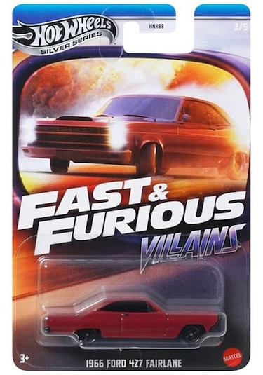 Hot Wheels 1966 Ford 427 Fairlane Fast And Furious Kırmızı