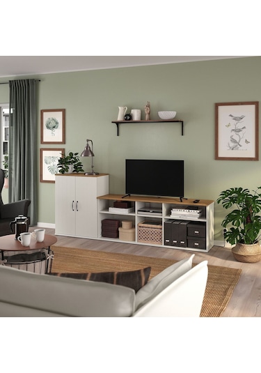 Tv Ünitesi, Beyaz, 226x38x90 Cm Beyaz