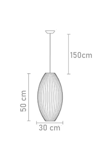 Qdec Japon İpek Avize Puro 50 Cm Beyaz
