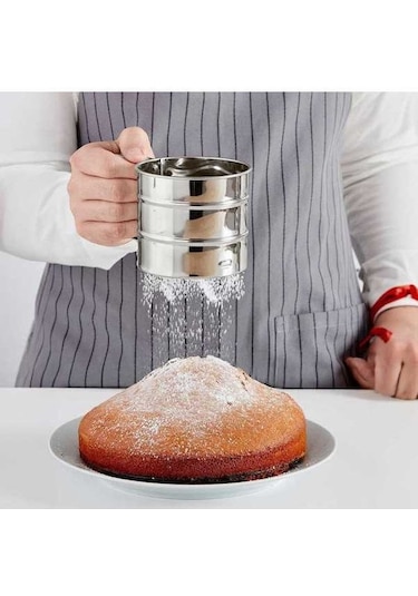 Flybuy Farina Paslanmaz Metal Un Eleği Ve Şeker Eleği Seti Metal
