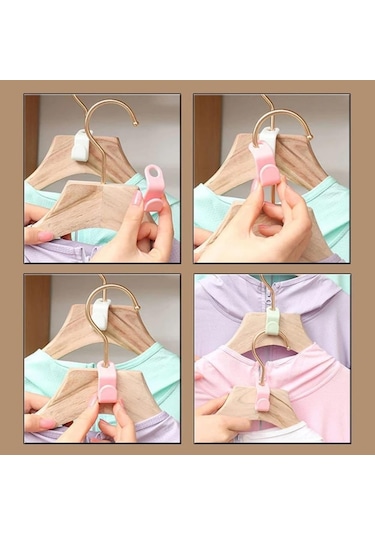 Beyaz 50 Adet Elbise Askısı Genişletici Klipler Uzay Tasarrufu Konektörü Kanca Basamaklı Askılar Kanca Ev Dolap Depolama Raf Organizasyonu 10 Beyaz