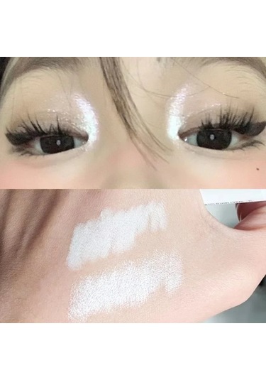 Beyaz Eyeliner Parlak Glitter Göz Farı Sopa Eyeliner Kalem 13 Renk Mat Mavi Mor M07 Pearl Gold-1.8g 01