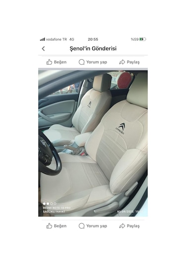 Citroen C5 Araca Özel Oto Koltuk Kılıfı 158197