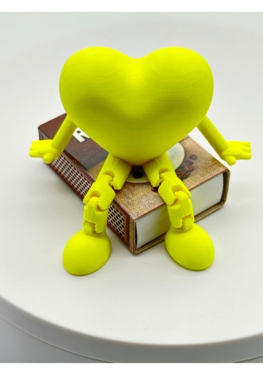 Kalp Şeklinde Biblo Oyuncak Sevgililere Özel 1 Adet