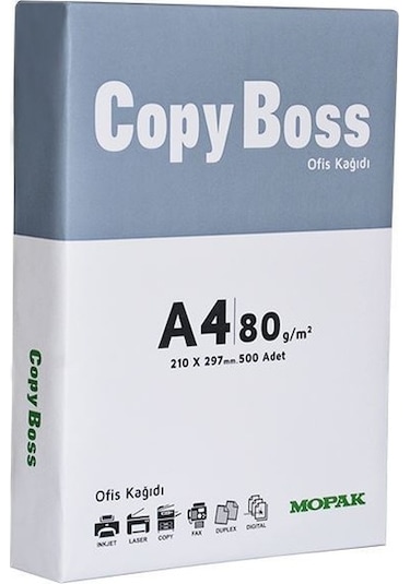 Copy Boss A4 Fotokopi Kağıdı 80 Gr. 5x500 1 Koli