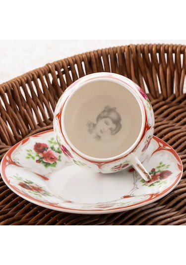 Porsima 101767-2 Geısha 6 Kişilik Türk Kahve Fincan Takımı 100ml