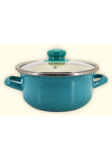 Protocol London 12/14/16 Cm Mini Emaye Tencere Seti - Turkuaz