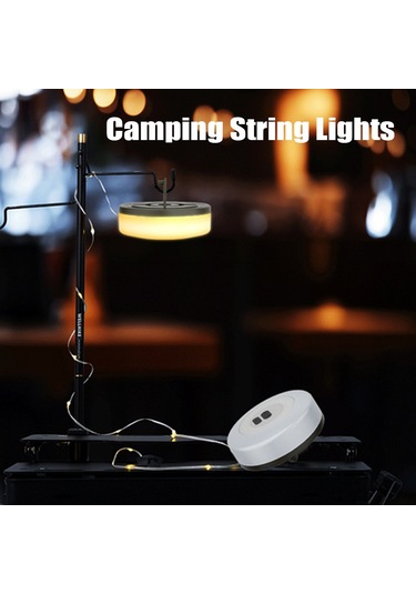 Yuntech01 7m Rgb Renkli Kamp Işığı, App Kontrolü, Şarj Edilebilir, Çok Amaçlı, Çadır/ Bahçe İçin Asılabilir Fener, Kuru Sarı Çok Renkli