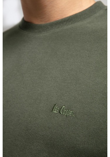 Lee Cooper Erkek Sweat 261 Lcm 241063 5203 Açık Haki Açık Haki