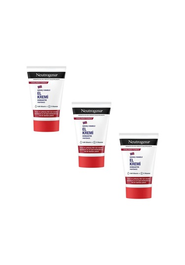 Neutrogena Norveç Formülü Parfümsüz El Kremi 3 x 50 ML