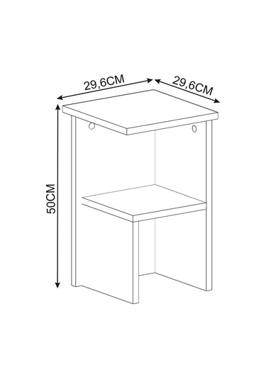 Roisin Modern Çok Amaçlı Komodin & Yan Sehpa Beyaz
