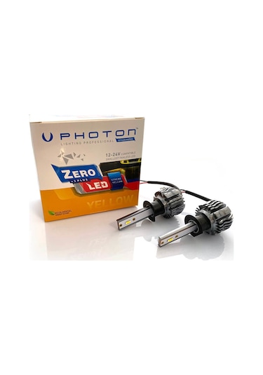 Photon12-24 Zero H1 Limon Sarısı Xtreme Yellow +3 Plus Fansız Led
