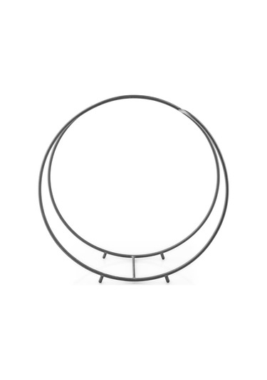Odun İstifleme Rafı Yuvarlak Tasarım Metal Odunluk
