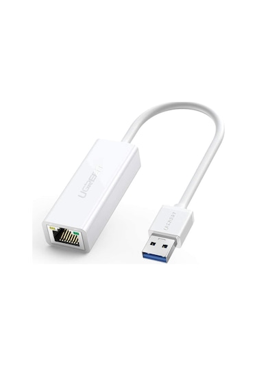 Ugreen Usb 3.0 Gigabit Ethernet Adaptörü, Beyaz, 20255
