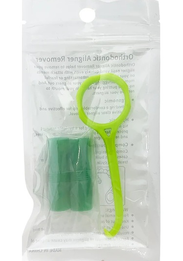 Ortodonti Hizalayıcı Diş Chewies Görünmez Çıkarılabilir Parantez Çıkarıcı Kanca Hizalayıcı Aracı Silikon Tepsi Koltuklar Meyve Aromalı Green