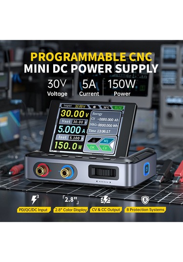 Fnirsi Dps-150 Programlanabilir Mini Taşınabilir Dc Güç Kaynağı