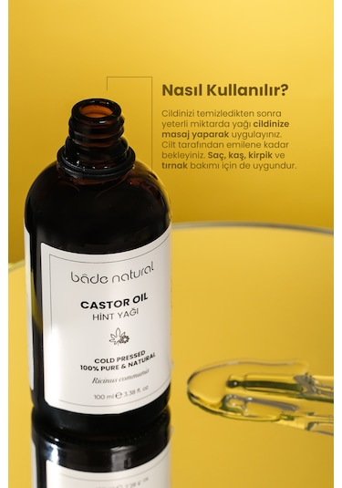 Bade Natural Hint Yağı Soğuk Sıkım %100 Saf 100 Ml