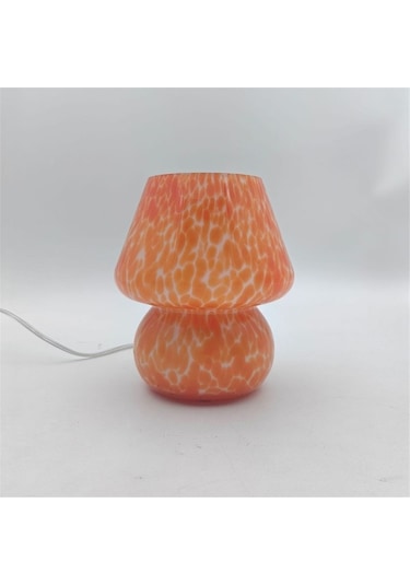 Agoodshop Masa Lambası Küçük Başucu Cam Yarı Saydam Masa Oturma Odası Için Abd Fişi Renkli