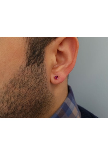 Sirius Yakut Tektaş Erkek Küpesi 0823E0043