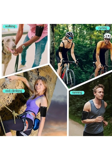 Willowhaven Siyah Xl Spor Kol Bandı Koşu Yürüyüş Yürüyüş Bisiklet Telefon Taşıma