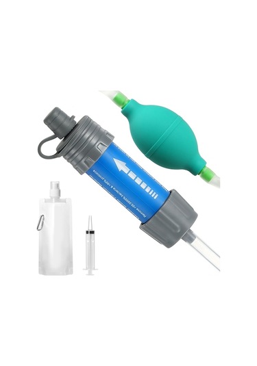 K8625 Taşınabilir Su Filtresi Seti - Kamp, Yürüyüş Ve Acil Durumlar İçin 5000lt Temiz Su