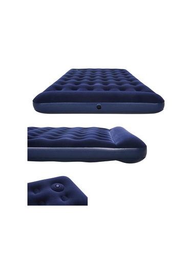 Bestway Pavillo 67226 Queen 203x152x28 CM Pompalı Şişme Yatak Lacivert