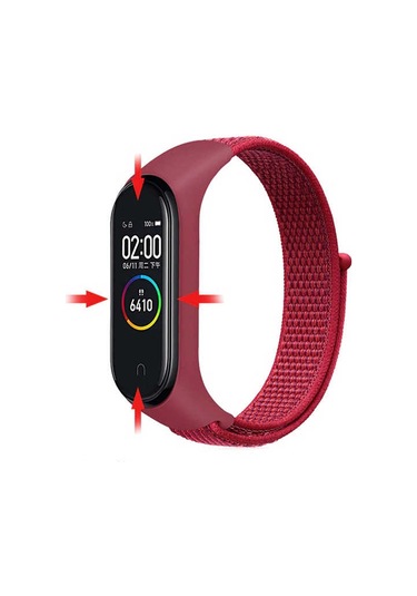 Ekılıf - Xiaomi Mi Band 3 Uyumlu - Kordon Hasır Kordon - Krd-03 - No7 - T16040
