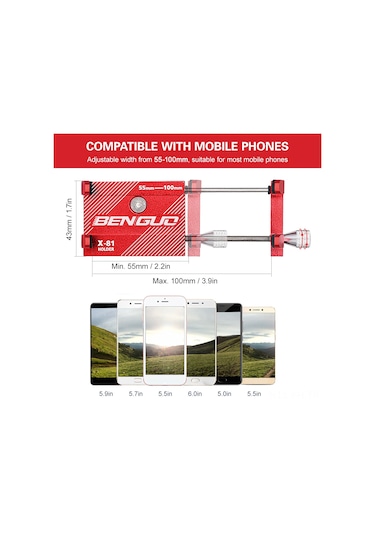 Folinda Alüminyum Bisiklet Telefon Tutucu, 3.0-6.8 İnç Telefon Uyumlu, 22.2-31.8 Mm Direk Çapı, Siyah, Esnek Kilit Ve Geniş Tutma Aralığı Siyah