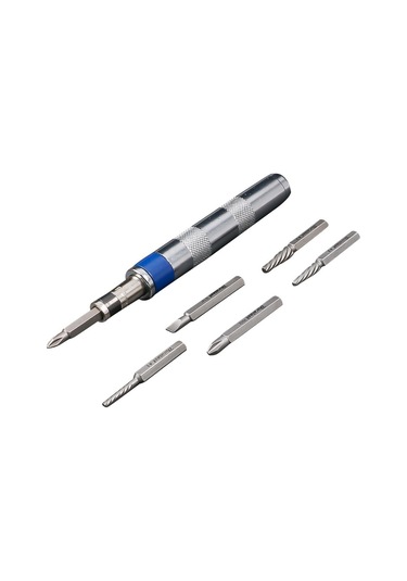 Dinosaurs 6in1 Tornavida Seti 1/4-ınç Darbeli Tahrik Paslı Sıkışmış