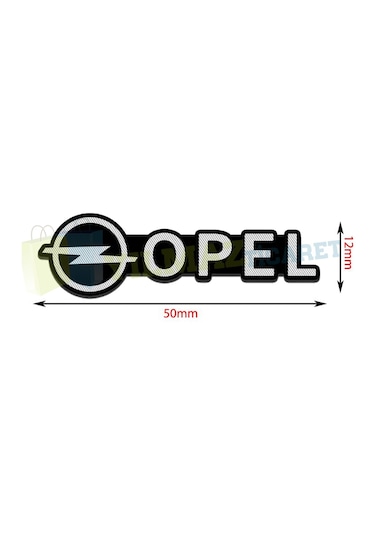 Opel Logo Hoparlör Sticker Arma Amblem Metal Yapışkanlı 2 Adet