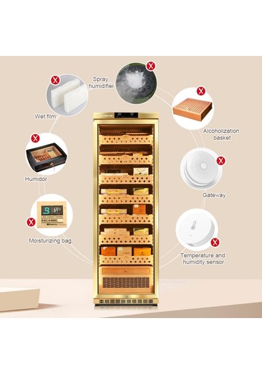 Raching Elektronik Puro Dolabı Gold Mon3800a