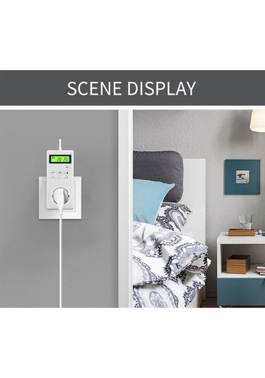 Pazly Kkmoon Tak-çalıştır Programlanabilir Kablosuz Termostat Prizi, Lcd Ekranlı Isıtıcı/soğutucu Kontrol