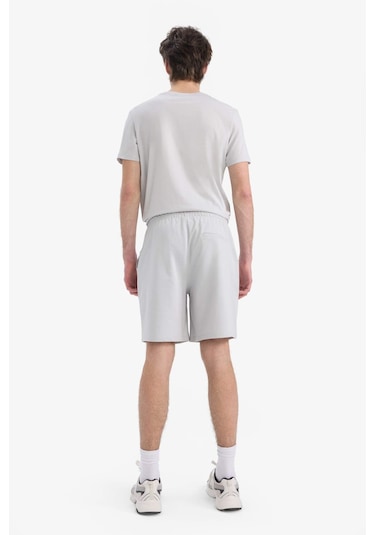 Defacto Beli Bağcıklı Dar Paça Şort E5843ax25smgr184 Gri