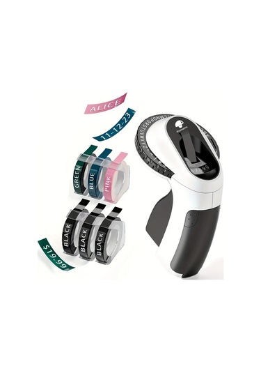 Willowhaven Phomemo Vintage Etiket Yapıcı 6 Şeritli 3d Daktilo Ofis Ev Organizasyon