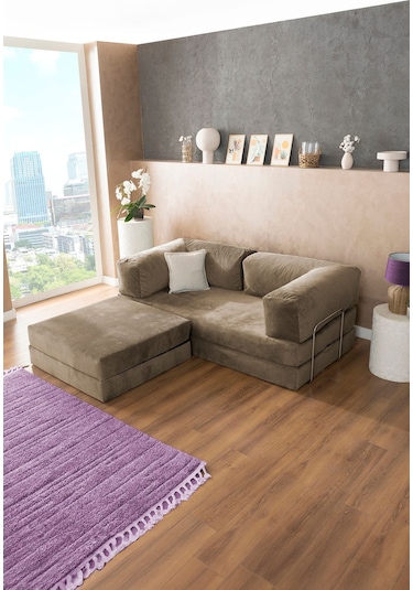 Good Night Legom Köşe Koltuk & Aktivite Yatağı & Uzanma Koltuğu Bej