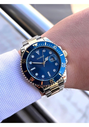 Coliseum Çelik Kordon Takvimli Kadran Kutulu Seri Erkek Kol Saati Ft.aas.ı018